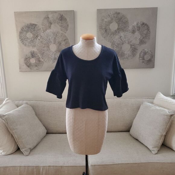 Madewell Texture & Thread Gathered-Sleeve Top sz Sm - Picture 5 of 14